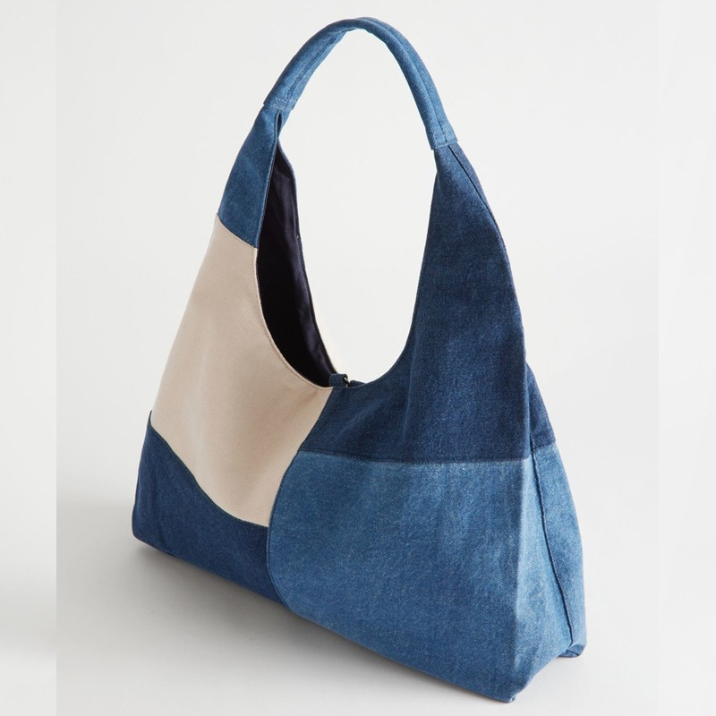 Women Bags Jeans - Patchwork Design Women Shoulder Bag Fashion