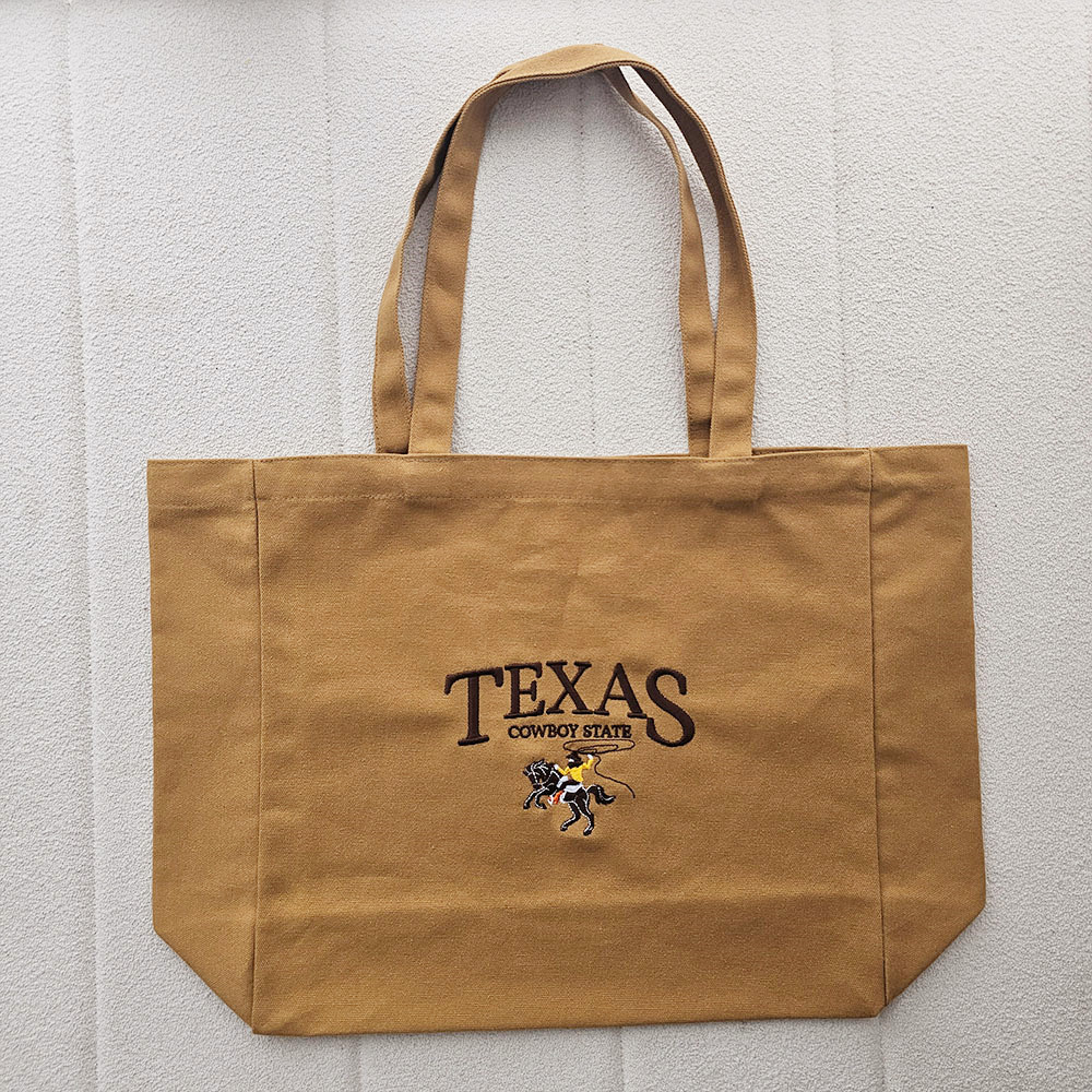 Women Bags Ck - Texas Cowboy State Retro Embroidered Canvas