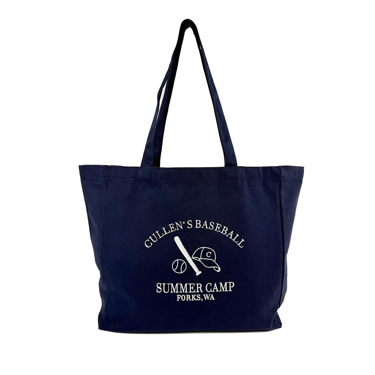 Women Bags Ck - Cullen's Baseball Retro Embroidered Navy Canvas