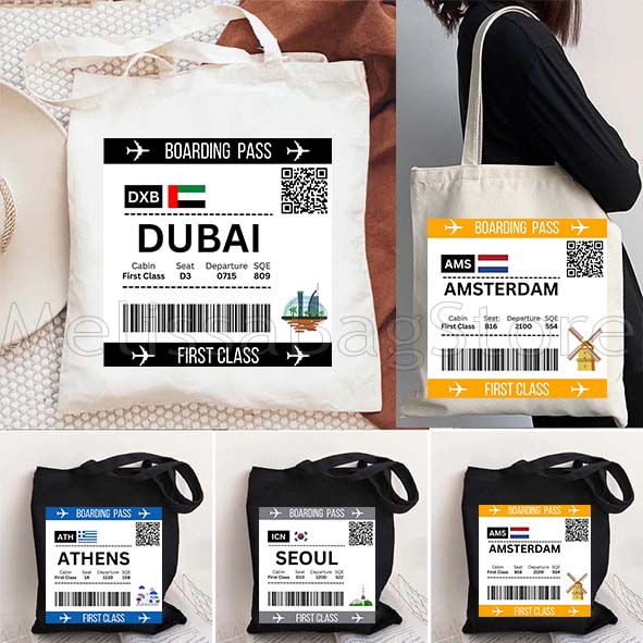 Women Bags In Dubai - Toronto Amsterdam Barcelona Bangkok Dubai Boarding