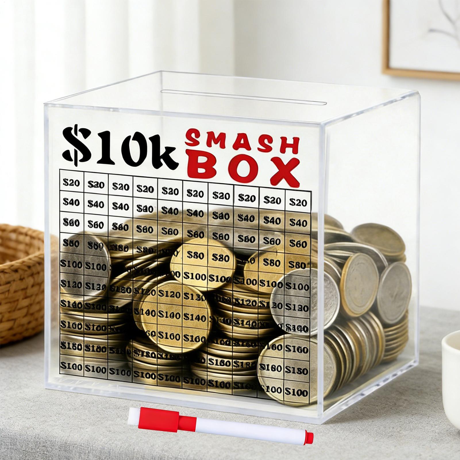 Women Bags Company - 10k Savings Challenge Box Unbreakable Acrylic