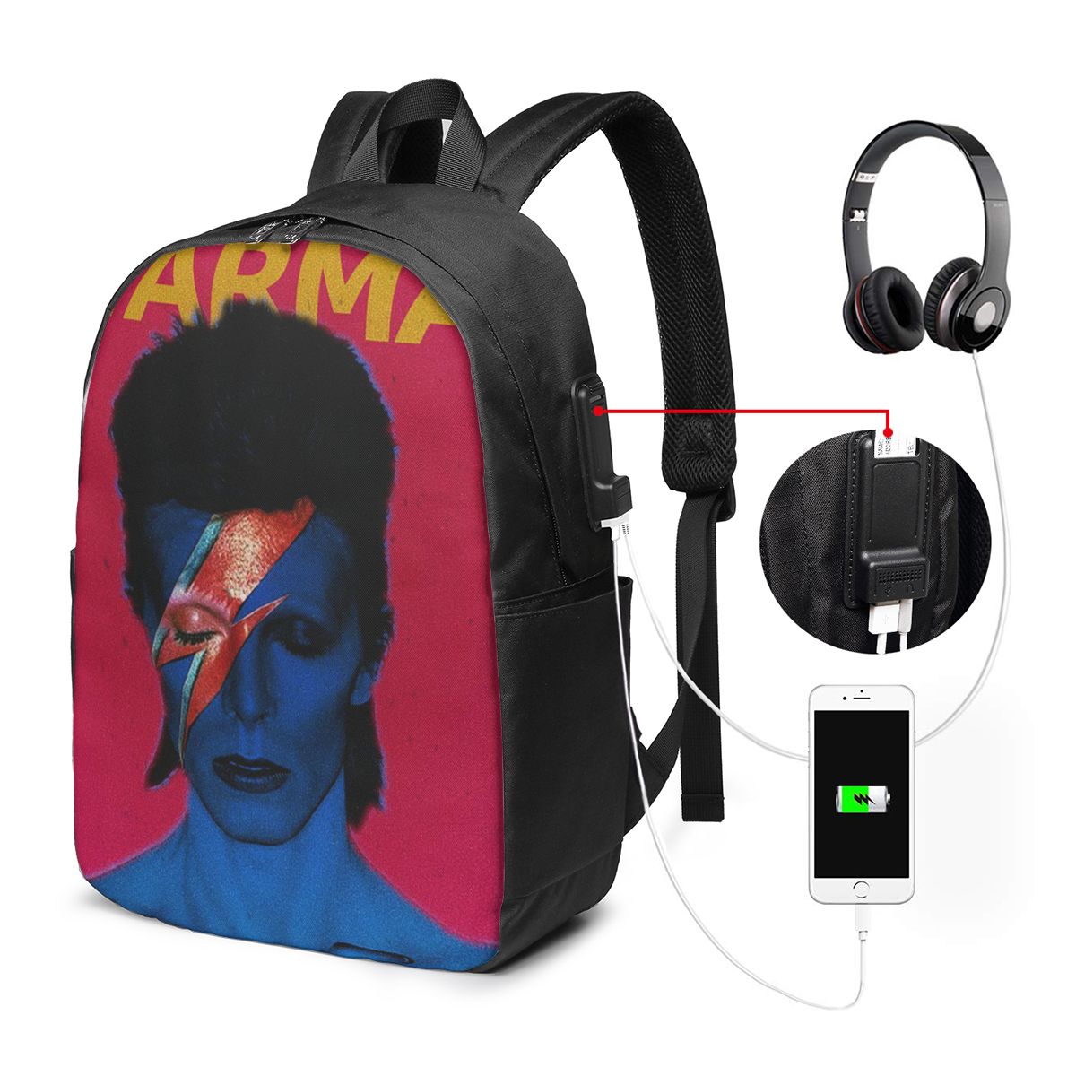 Women Bags Laptop - Davids Bowied Backpack Travel Notebook Bag