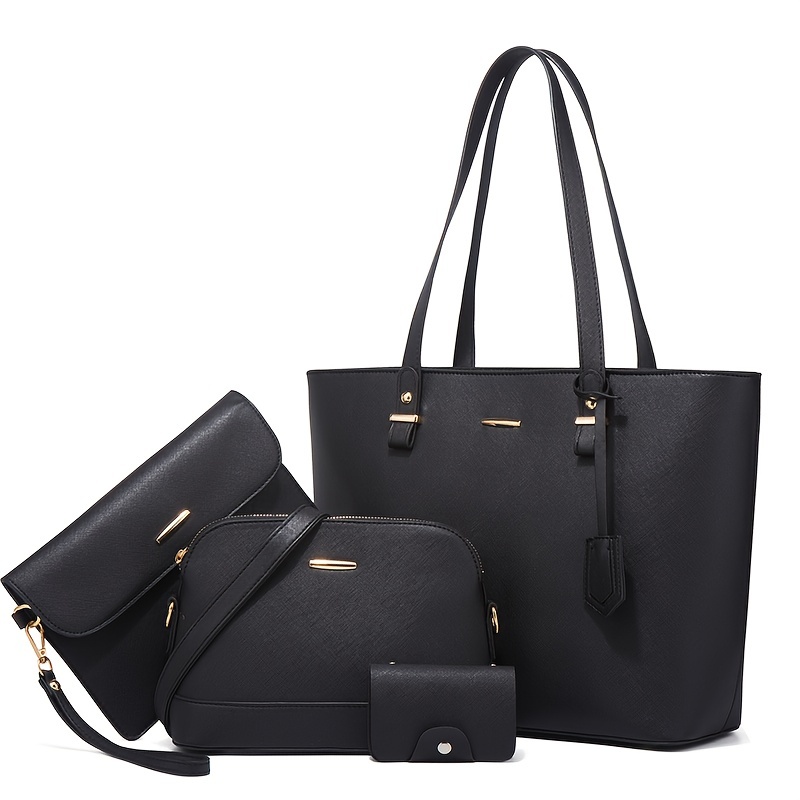 Women Bags Crossbody - 4pcs Fashion Women's Bag Sets Solid