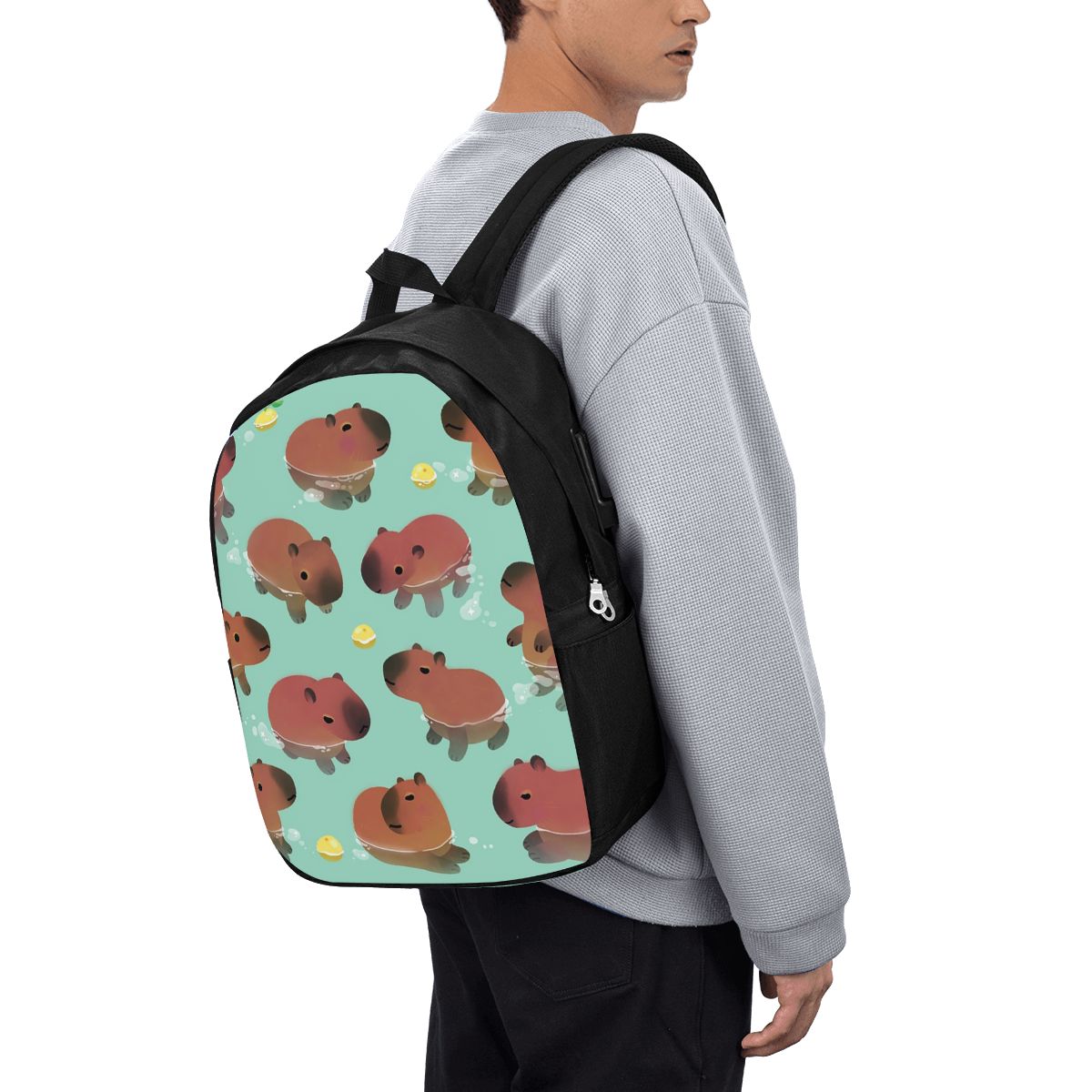 Capybara Animal Pattern Backpa - огляд і ціна Women Bags Laptop