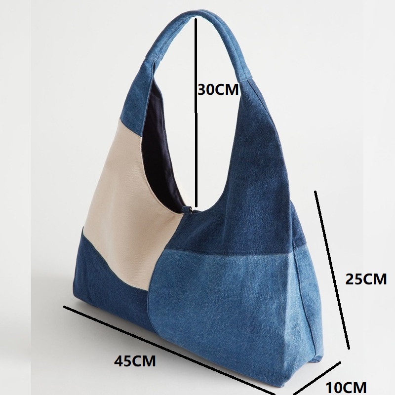 Patchwork Design Women Shoulde - огляд і ціна Women Bags Jeans