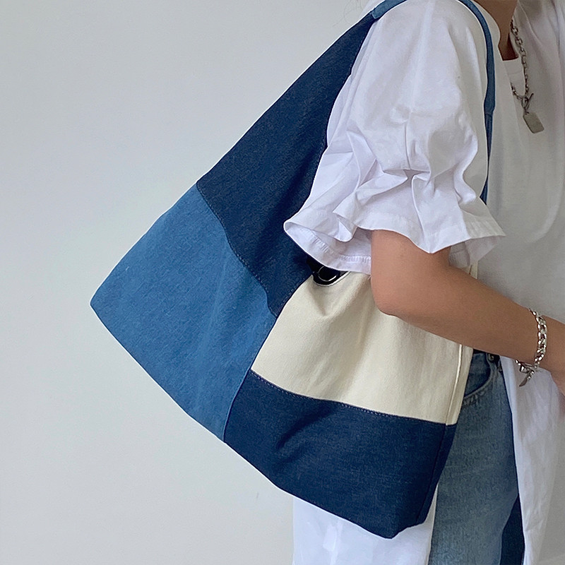 Patchwork Design Women Shoulde - огляд і ціна Women Bags Jeans