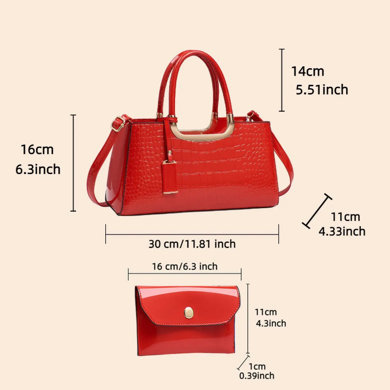 Women's Handbag Set, Light Lux - огляд і ціна Women Bags Crossbody