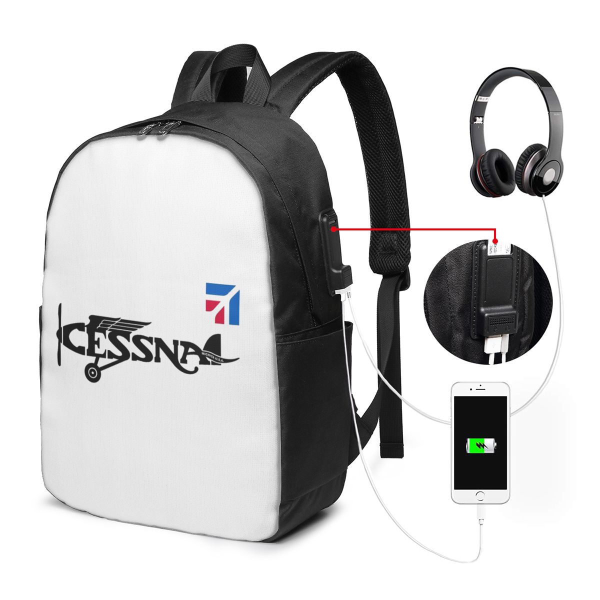 Cessna Logo Backpack Travel No - огляд і ціна Women Bags Laptop