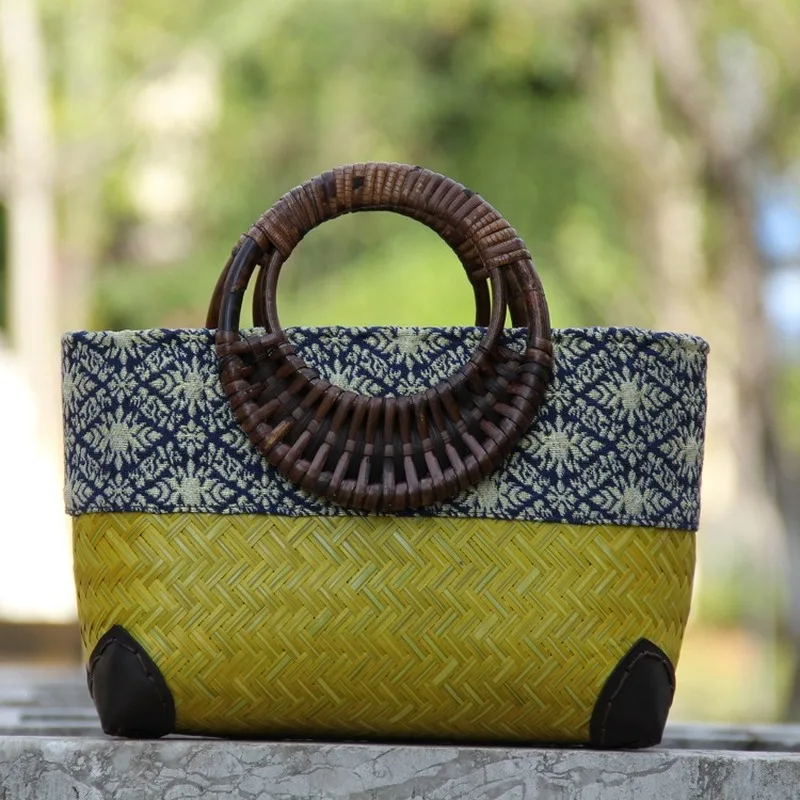 Retro Japanese Handmade Bamboo - огляд і ціна Women Bags Vietnam