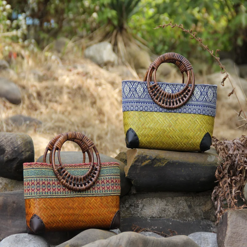 Retro Japanese Handmade Bamboo - огляд і ціна Women Bags Vietnam