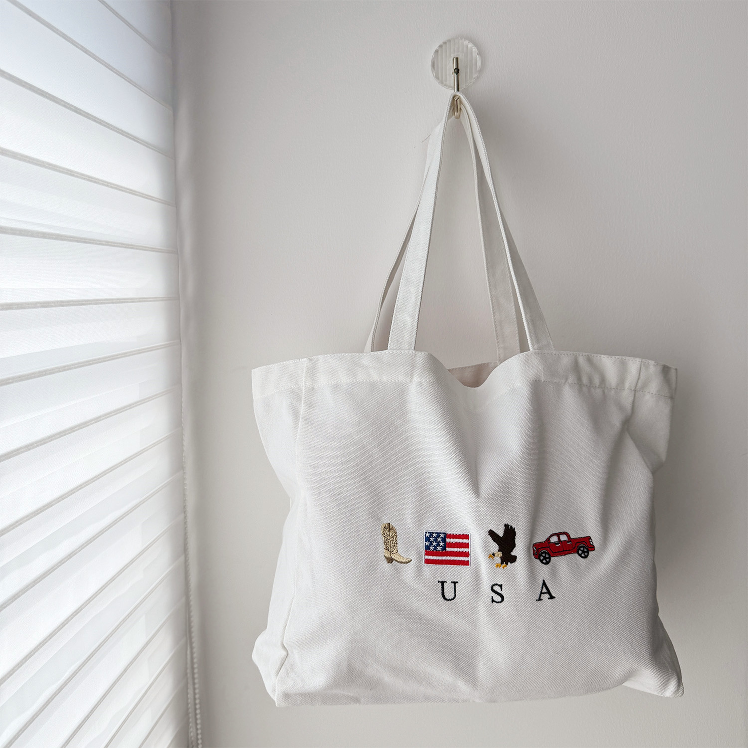 USA Icons Embroidered White Ca - огляд і ціна Women Bags Ck