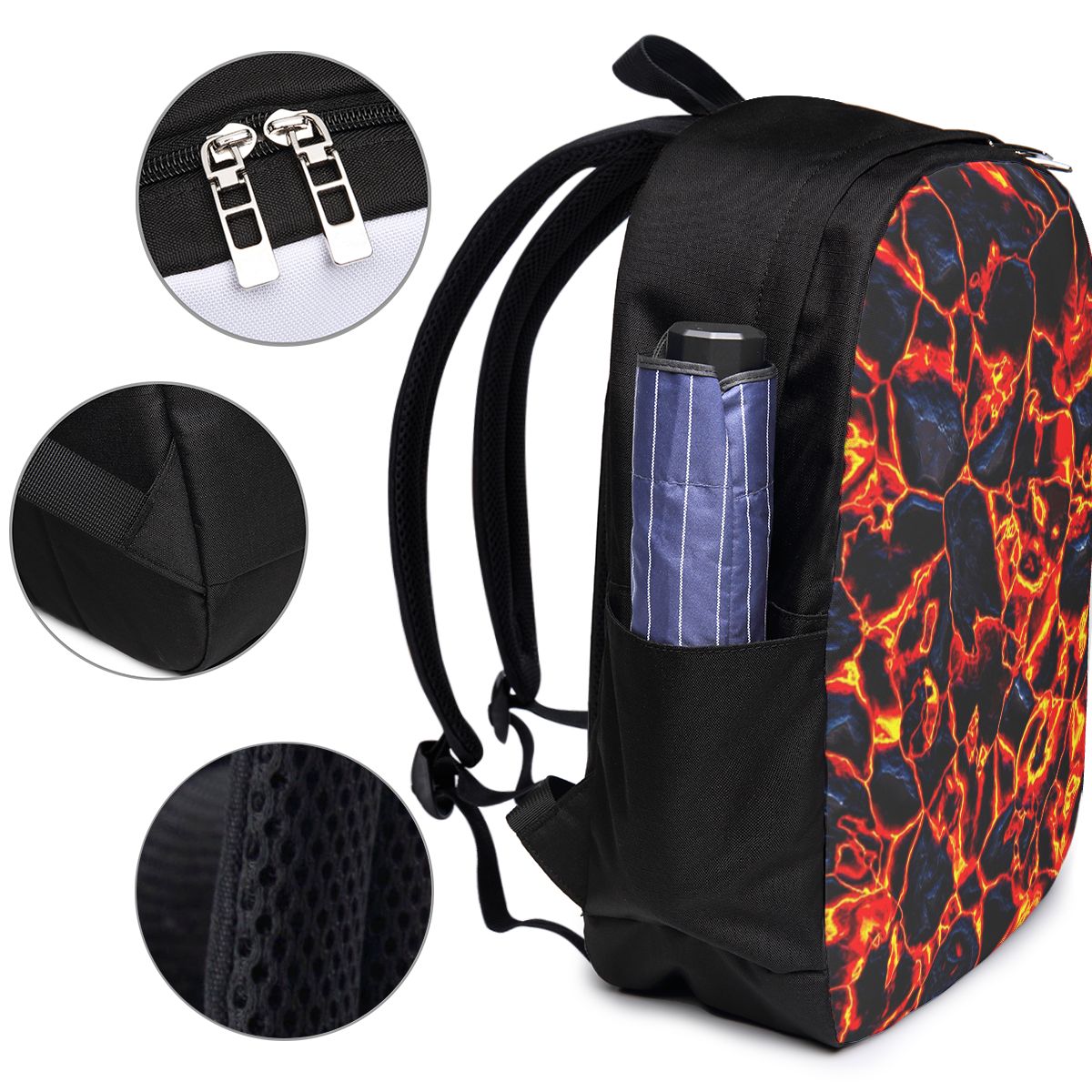 Magma Volcano Lava Fire Backpa - огляд і ціна Women Bags Laptop