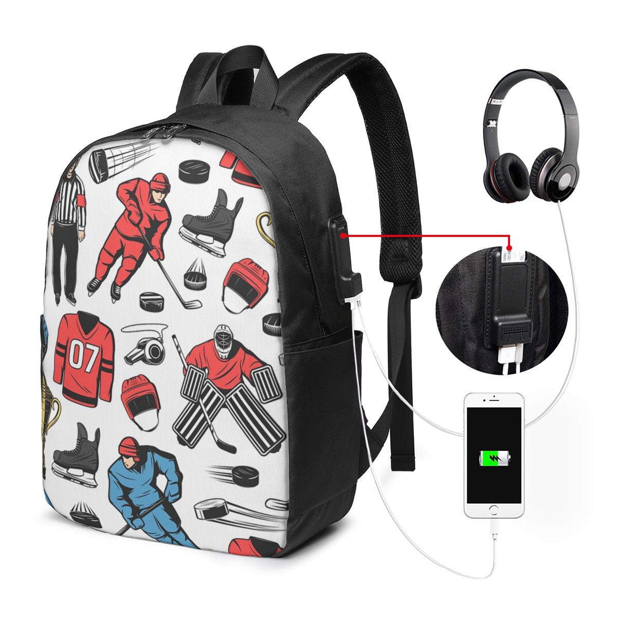 Ice Hockey Players On Rink Bac - огляд і ціна Women Bags Laptop