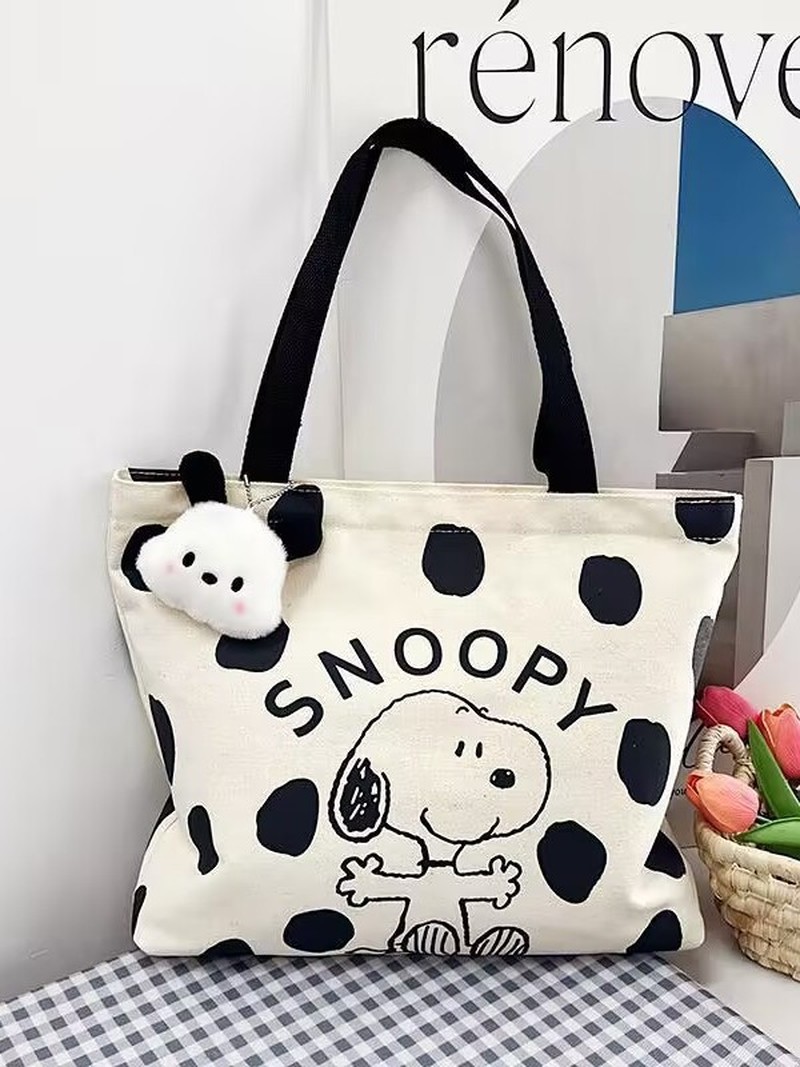 Cartoon Snoopy Canvas Shoulder - огляд і ціна Women Bags Dkny