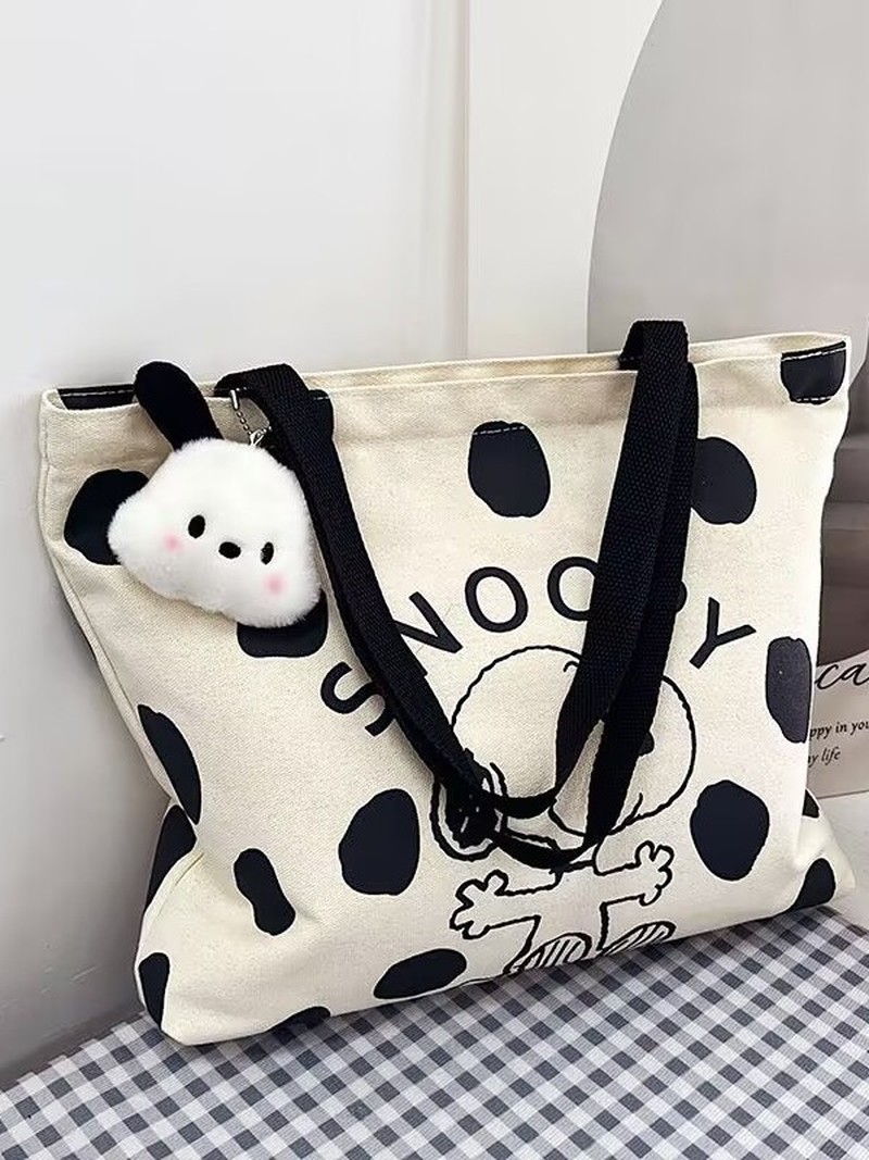Cartoon Snoopy Canvas Shoulder - огляд і ціна Women Bags Dkny