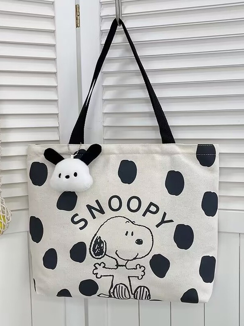 Cartoon Snoopy Canvas Shoulder - огляд і ціна Women Bags Dkny