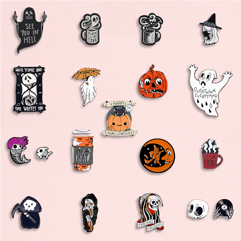 Happy Halloween Enamel Pin Tri - огляд і ціна Women Bags Jeans