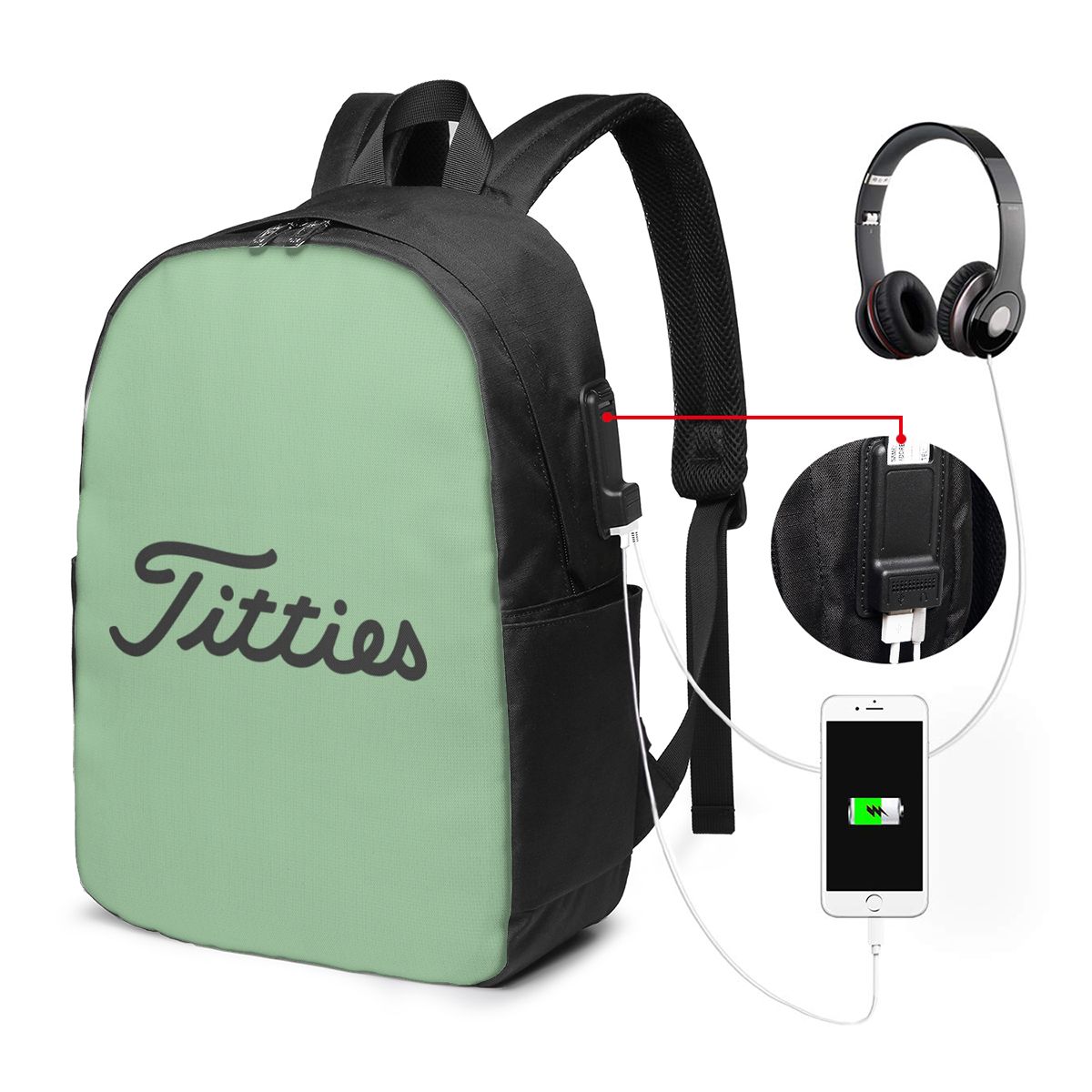 Titties Golf Ball Backpack Tra - огляд і ціна Women Bags Laptop