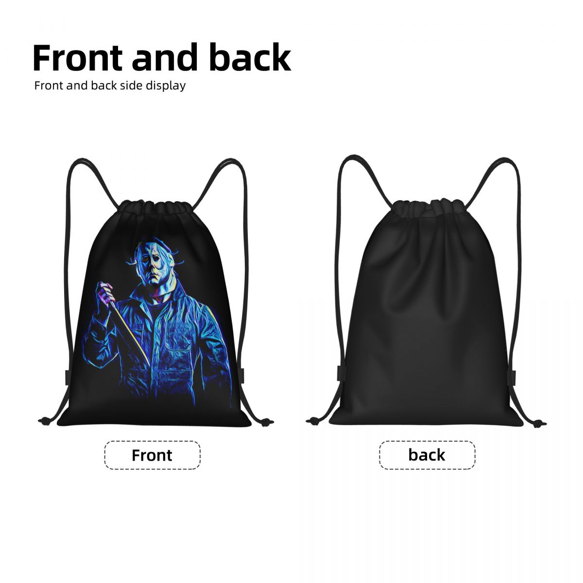 Custom Michael Myers Drawstrin - огляд і ціна Women Bags Myer