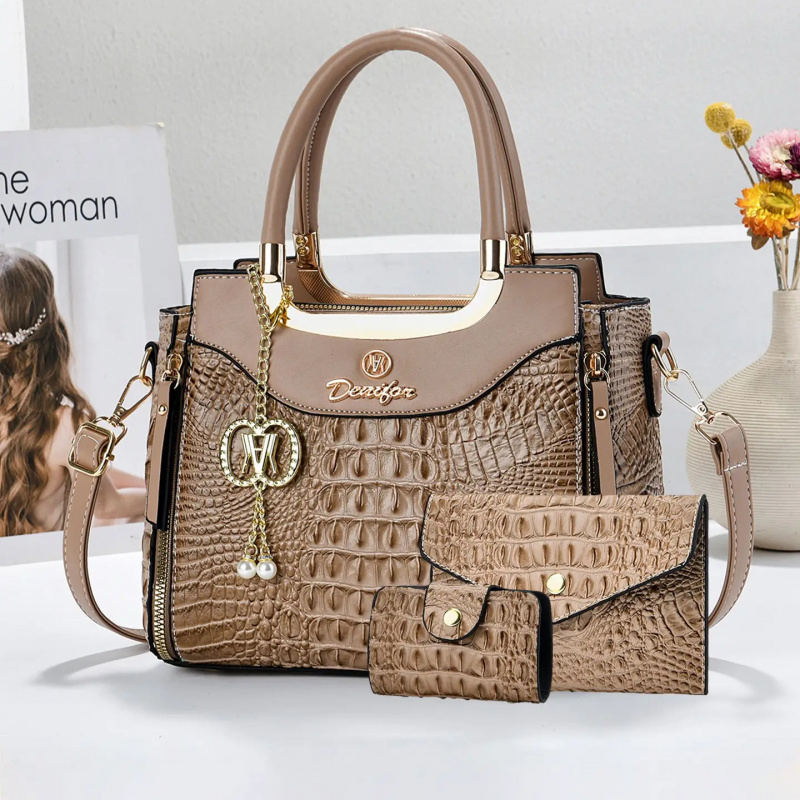 Women's Crocodile Texture Hand - огляд і ціна Women Bags Crossbody