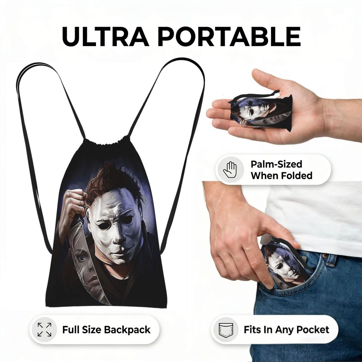 Michael Myers Drawstring Backp - огляд і ціна Women Bags Myer