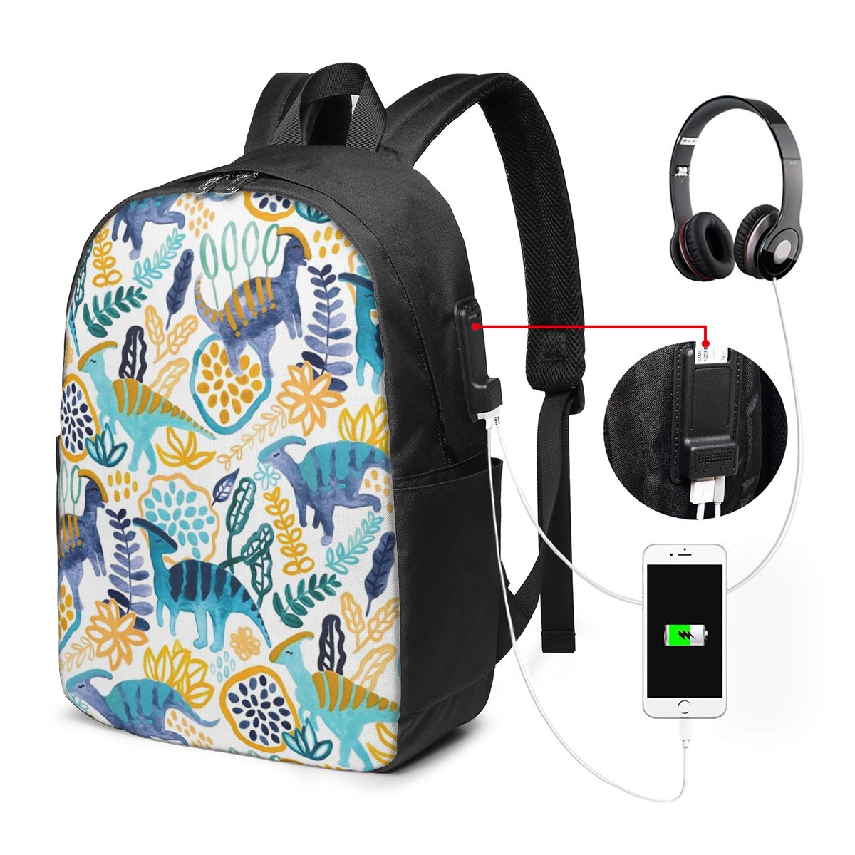 Gouache Parasaurolophuses Back - огляд і ціна Women Bags Laptop